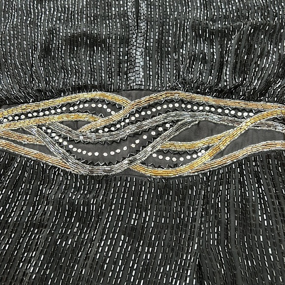 Bob Mackie Boutique black/gold beaded cocktail/evening dress. Size 6. - Picture 2 of 15